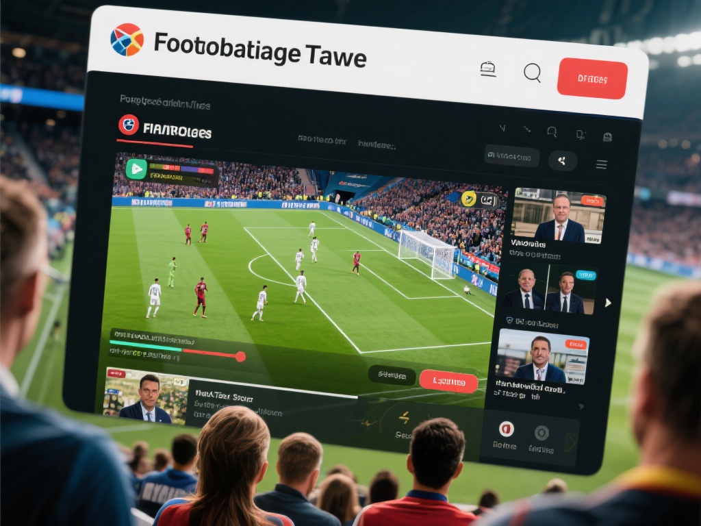 以一个著名的足球直播平台为例，平台提供了